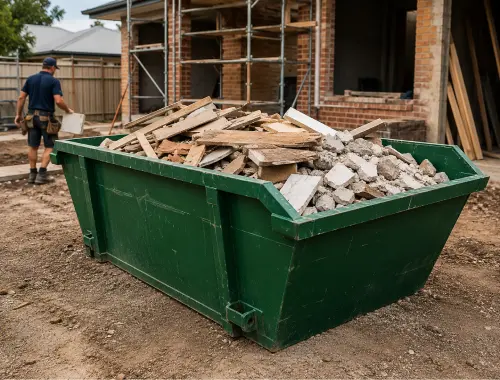 Mixed heavy waste skip bins for renovation and construction materials