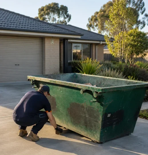 Simple skip bin booking steps with clear pricing and waste information