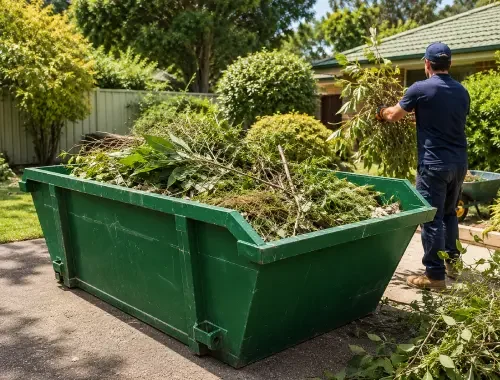 Green waste skip bins for garden clean-ups and outdoor projects