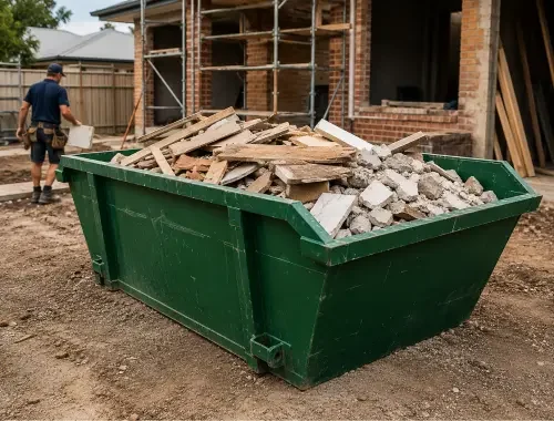 Mixed heavy waste skip bins for renovation and construction materials