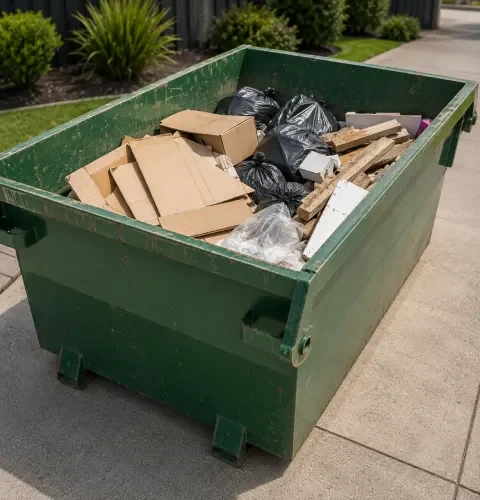 Skip bin pricing includes GST, delivery, pickup and five days of hire